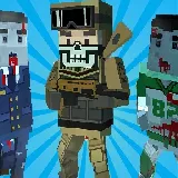 Блочная арена для стрельбы в 3D пикселях
