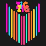 Зигзагообразная цветовая линия